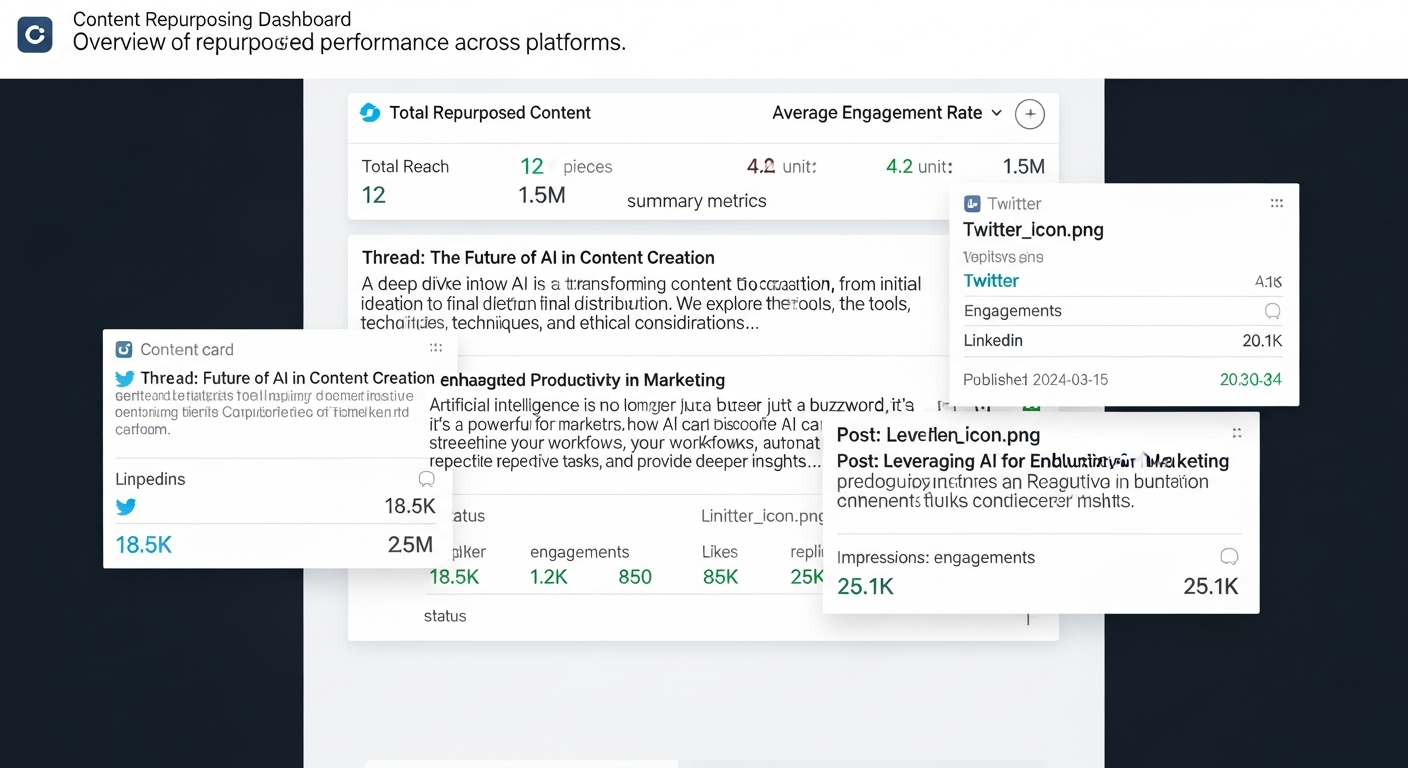AI Content Repurposer Dashboard
