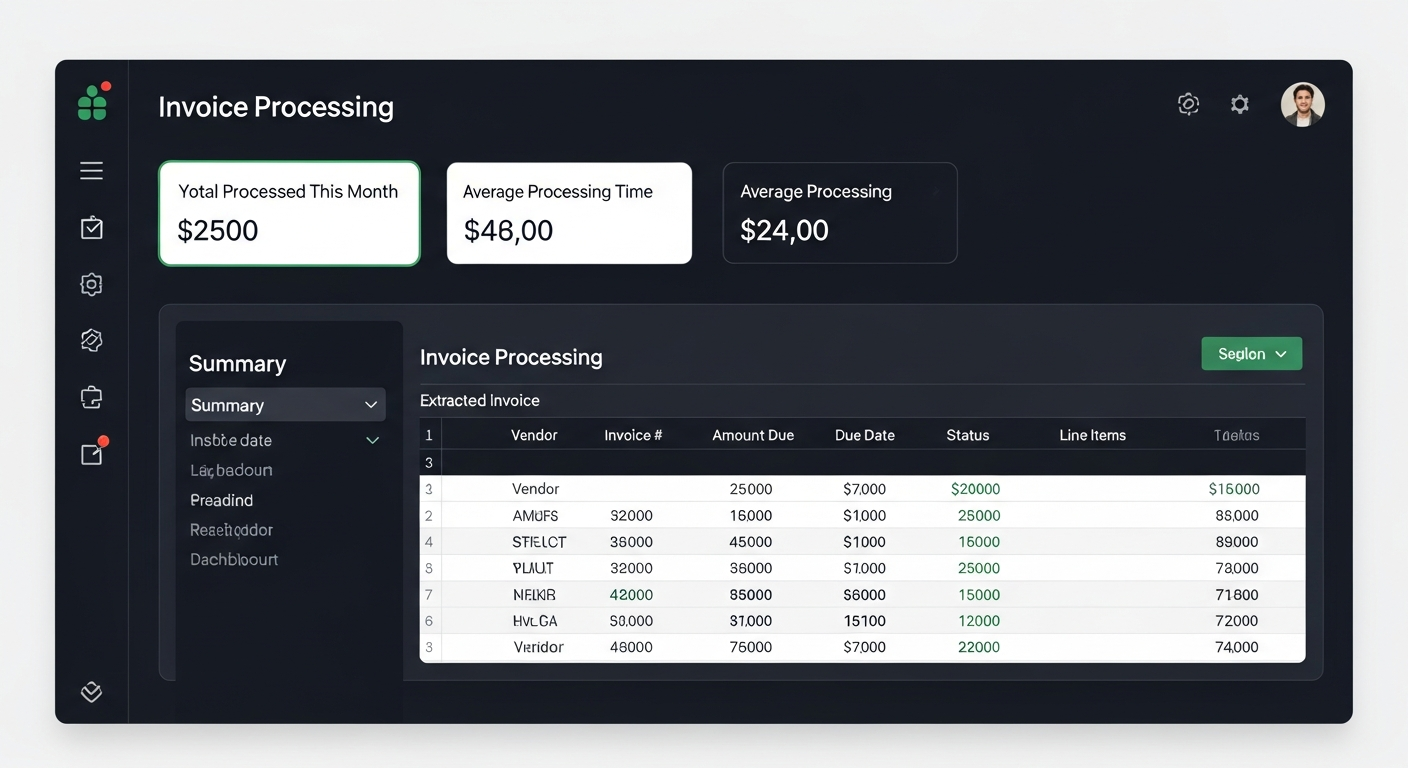 AI Invoice Processor Dashboard