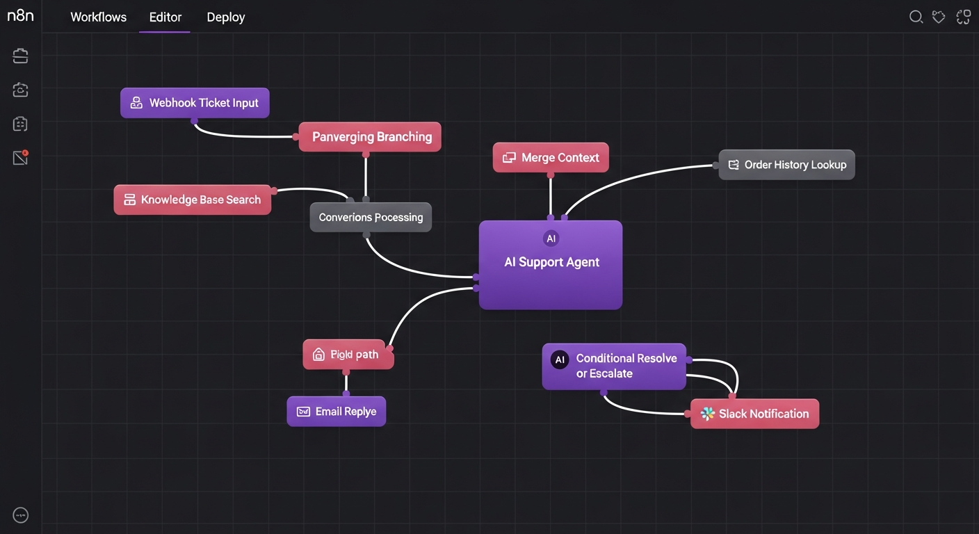 AI Support Agent Workflow